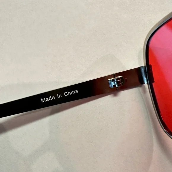Tyler Durden Sunglasses Shades Fight Club NEW Oliver Peoples 523 Brad Pitt Red - Picture 6 of 16
